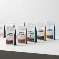 Sacs d'emballage biodégradables en kraft avec valve, personnalisés, à fermeture éclair, écologiques, pour café en grains