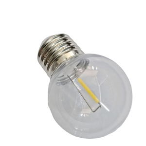 Chuỗi Ánh sáng thay thế bóng đèn G40 G45 1 Wát 220V E27 rõ ràng nhựa <span class=keywords><strong>LED</strong></span> bóng đèn dây tóc - Product Image 5