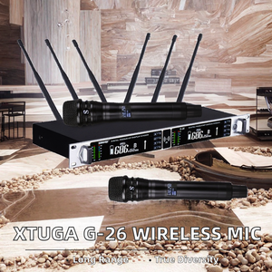 G-26 Six Antennas 800m Effective Distance True Diversity Receiving Handheld Metal Wireless <b>Microphone</b> Noise Cancelling for - Product Image 2