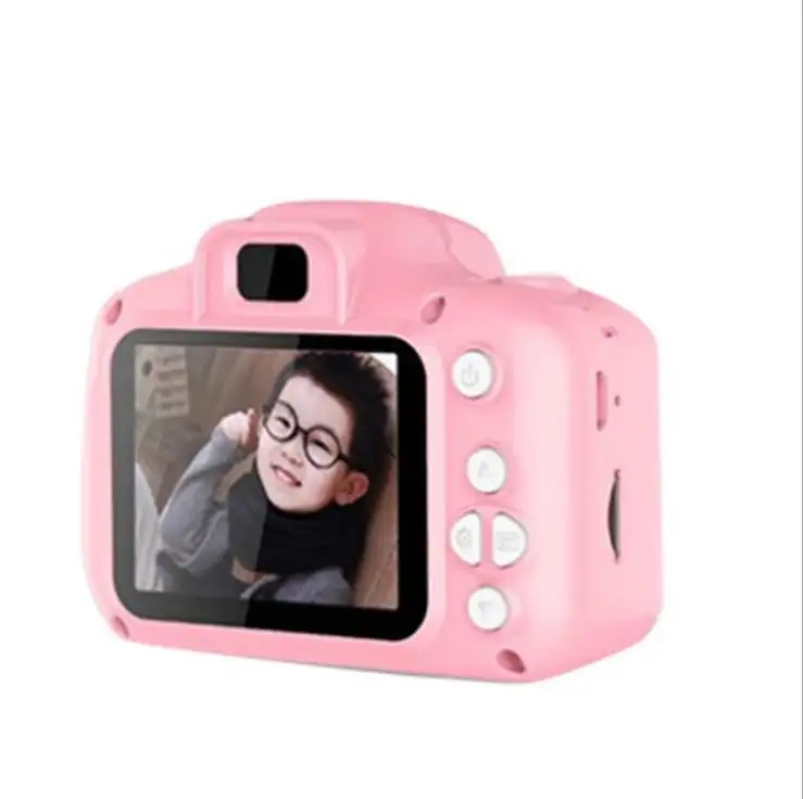 Appareil photo numérique pour enfants, avec écran IPS de 2.0 pouces, enregistrement vidéo, haute définition VGA, 400mAh, X2