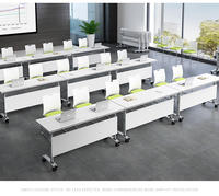 Table d'étude pliante moderne et portable - Matériel en bois, design modulaire réglable, écologique, avec tiroir de rangement pour une utilisation facile