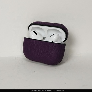 Design élégant vente chaude en cuir <span class=keywords><strong>togo</strong></span> véritable pour <span class=keywords><strong>housse</strong></span> pour airpod Pro étui en cuir fait main pour <span class=keywords><strong>housse</strong></span> d'écouteur - Product Image 2