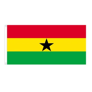 공장 가격 주문 인쇄 가나 깃발 폴리에스테 광고 깃발 어떤 크기든지 - Product Image 1