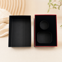 Boîte à bijoux de luxe faite à la main avec couvercle et base, emballage en papier recyclable de qualité boutique pour bracelets, boucles d'oreilles et cadeaux de bijoux