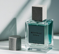 Couvercle de parfum en céramique blanche unique OEM/ODM Couvercle en pierre de marbre dur fourni librement avec bouchon carré pour emballage de parfum