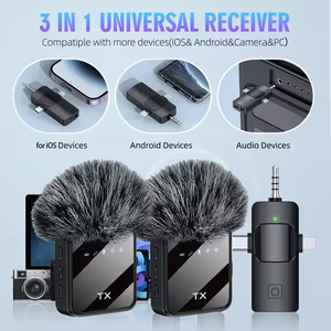 F11-2 Portable 3 in 1 Noise Wireless <strong>Tiny</strong> Dual Mini Wireless MicrophoneReduction Collar Clip <strong>Microphone</strong> for Teacher - Product Image 4
