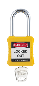 Cadenas de sécurité à manille en acier Elecpopular 38mm pour serrures industrielles Lockout-Tagout industrielles - Product Image 3