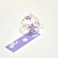 Vigreat Creative Glass Wind Chime Pendentif Cloches à main pour la décoration de la maison pour les occasions de Pâques et de baptême