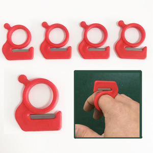 Ring Knife Stainless Steel Blade Red Color 4cm Handle For Wire Tape Cutting Diy Tool - Product Image 5