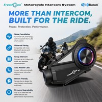 FreedConn R3 PRO V2 5.1 Walkie-Talkie Motor dengan Jaringan Satu-Klik untuk 6 Orang dan Termasuk Dashcam
