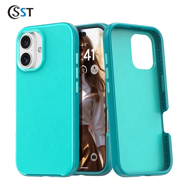 Heavy Duty Armor Phone Case for iPhone 16 Plus Rugged Bump-Resistant and Shockproof Cover Mobile Phone Protective Cover