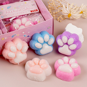 Nouveau Jouet Squishy Patte de Chat Floquée Grande Taille, Sensation de Boue, Rebond Lent, Jouet Anti-Stress à Presser à la Main, Vente en Gros - Product Image 1