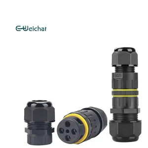 EW-M25 2/3/4/5poles Solar System Best Connector Screw Electric Pixel Lighting Ip68 Waterproof Plug 2/3pin Adapter Wire Connector