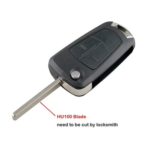 Guscio di ricambio per <span class=keywords><strong>chiave</strong></span> a scatto Heart Horse 433Mhz con chip 7941, 2 pulsanti, in ABS nero, per Vauxhall Corsa Opel Astra H Zafira B - Product Image 3
