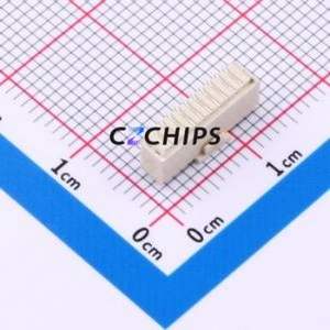 ZX-SH1.0-10PLT Wire-to-Board Pin Header SMD,P=1mm Connector 1x10P 1mm Vertical Mount SH - Product Image 2