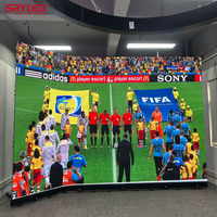 Pantalla LED Curva P3.91 para Video Wall, Flexible, para Interiores, Sin Costuras, 4K, Alta Frecuencia de Actualización, Panel LED para Exhibiciones y Tiendas