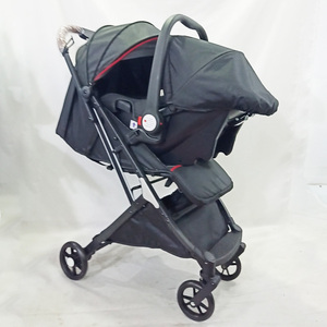 Meilleure vente Poussette bébé 3 en 1 à réglage infini avec tige de traction unique One Click Car Collection - Product Image 3