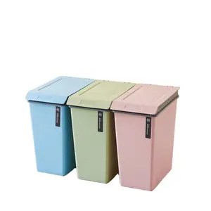 Eco-Friendly and Recycled Big Size Plastic Dustbin With Lid waste bin trash can