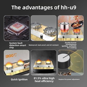 <span class=keywords><strong>Estufa</strong></span> Eléctrica China de Doble Quemador, 6000W, de Sobremesa, Ecológica, Segura, con <span class=keywords><strong>Efecto</strong></span> de <span class=keywords><strong>Llama</strong></span> y Dos Años de Garantía - Product Image 2