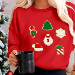 Small Iron on Embroidery Cute <b>pink</b> Christmas Tree Santa Claus Snow Chenille Patch for Decoration - Product Image 2