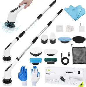 14 In 1 Bathroom Cordless Electric Cleaning Brush Kitchen Power Scrubber Electric Spin Scrubber