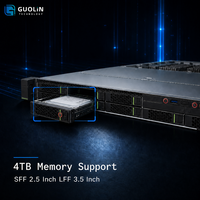 Serveur FusionServer 1288H V6 1U en rack, configuration personnalisable de RAM, SSD, HDD, stockage, serveur de centre de données d'entreprise