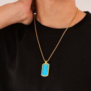 Collar con Colgante de Moda Islámico de Acero Inoxidable, Chapado en Oro, Cadena de 60 cm, Diseño de Mariposa, Accesorio de Ropa Musulmana - Product Image 6