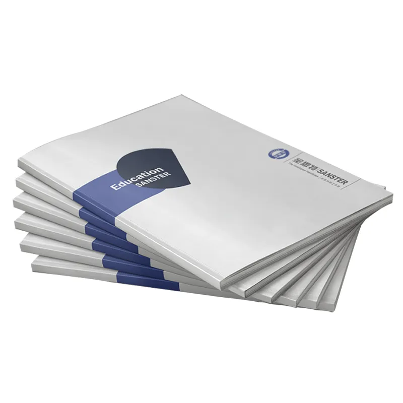 Preço barato Impressão em massa personalizada de papel A4 Catálogo de brochuras Instruções de livretos Impressão manual reciclável