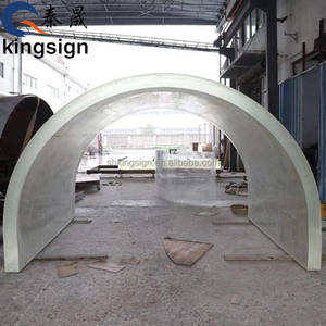 عالية الجودة شفافة المحيط الهادئ <span class=keywords><strong>PMMA</strong></span> حوض السمك الاكريليك ورقة نفق - Product Image 3