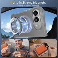 Coque de téléphone personnalisée, couleur mate, givrée, anti-empreintes digitales, magnétique, anti-chute, résistante aux chocs pour iPhone 18 Duo