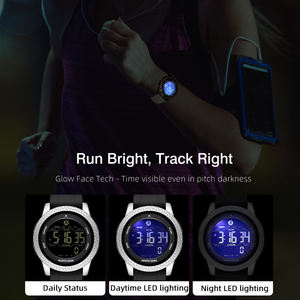 Luxury Men Women Digital Watch Waterproof 50M Sports Dual Time Pedometer Alarm <b>Clock</b> Couple Montre Pour Homme - Product Image 6