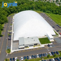 Dôme sportif gonflable résistant à la neige avec structure en membrane PVDF pour le football et le tennis, avec conception gratuite