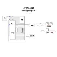 Medidor de Energía Monofásico JSY-MK-194T 50A con CTs Integrados y Módulo de Medición de Energía Bidireccional TTL Modbus RTU
