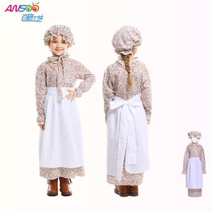 Baige bambini nonna lupo Costume Cosplay fiaba a tema Costume da bambina abito floreale per festa di Halloween Cosplay - Product Image 1