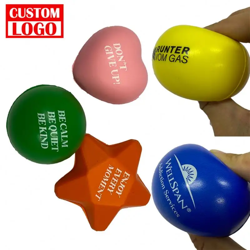 بو رغوة رخيصة شعار مطبوع مخصص للترويج كرة الضغط الصغيرة ليكرا المياه الكرة الإجهاد لعبة الجنس