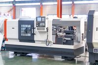 Tour CNC horizontal à banc plat CK6150V avec système GSK/Fanuc, porte-outil de haute précision à 2 axes
