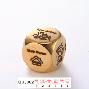 Ngày lễ tình nhân xúc xắc bằng thép không gỉ trong kho quyết định xúc xắc quyết định xúc xắc xúc xắc vướng víu Phúc âm - Product Image 6