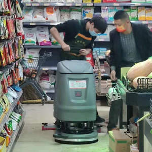 Industrial <strong>Tile</strong> Cleaning Machine Electric Commercial Walk Behind Floor <strong>Scrubber</strong> for Supermarket - Product Image 3