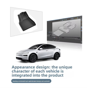 Tapis de sol de voiture en TPE 3D épais, résistant à l'usure et imperméable, et tapis de coffre dédiés pour <span class=keywords><strong>Tesla</strong></span> Model (vente en gros) - Product Image 3