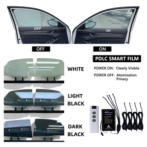 <span class=keywords><strong>Film</strong></span> intelligent commutable pour vitres de voiture 12V, auto-adhésif, teinté <span class=keywords><strong>occultant</strong></span>, télécommandé, en verre PDLC, pour la confidentialité - Product Image 5