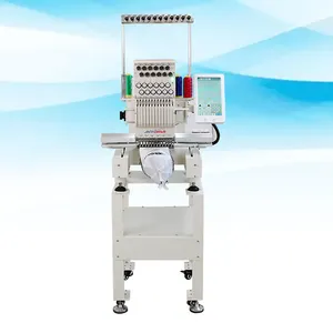 Compact Portable Table Embroidery Mini Single Head Computerized Embroidery Machine for Clothing T-shirt Flat Hat