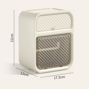 Wall-Mounted Non-Perforated Toilet Paper <b>Storage</b> Rack Drawstring Box for Tissue Rolls <b>Bath</b> & Toilet Supplies Tissue Box - Product Image 5