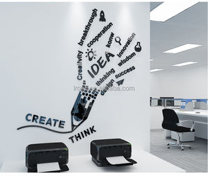 Autocollant de décoration murale inspirante de bureau, étiquette d'apprentissage créatif 3D, culture d'entreprise, <span class=keywords><strong>texte</strong></span> en trois dimensions - Product Image 1