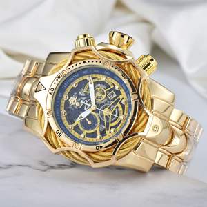 Montre Homme Luxe Bracelet Acier Cadran Clown Or Nouvelle Collection 2025 Vente Chaude Haute Qualité - Product Image 6