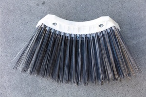 Custom 4/5 Segments 31 Holes Wire Side <strong>Brush</strong> <strong>Gutter</strong> Broom with Poly/Steel Filaments for Elgin/Tymco/Schwarze Replacement Sweeper - Product Image 4