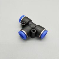 Connecteur en T à raccordement rapide 8 mm, raccord rapide en T pour tuyau PE pour l'irrigation des fermes, serres et jardins