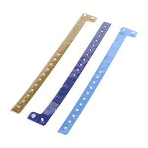 Bracelets autocollants jetables en PVC synthétique, imperméables et résistants à la transpiration, pour l'identification lors de marathons, événements sportifs et fêtes - Product Image 1