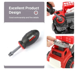 Los <span class=keywords><strong>niños</strong></span> construir y jugar ascensor <span class=keywords><strong>coche</strong></span> bricolaje montar vehículos de construcción conjunto de juguete con la herramienta - Product Image 4