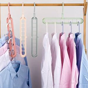 Space Saving Hanger Closet 9 Slots Magic Multifunctional Sturdy Hangers Organizer for Heavy Clothes Shirts Pants Dresses Coats - Product Image 5