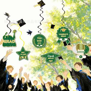 Green Gold Graduation <b>Decoration</b> Set Class of 2026 Banner <b>Cake</b> Topper Cupcake Toppers Party <b>Supplies</b> - Product Image 4